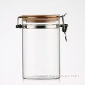 Storage Glass Cannister With Clamp Top Lid